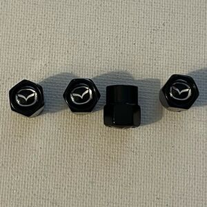 Mazda valve Stem caps in Black set of 4 NWT